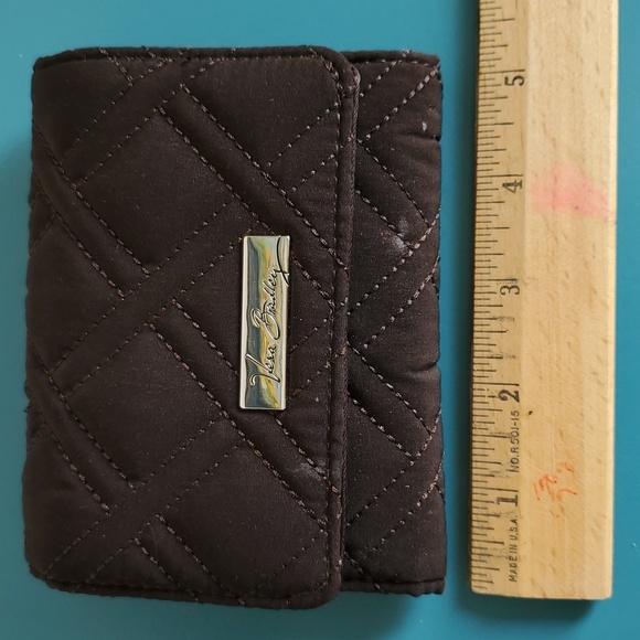 Vera Bradley brown quilted wallet - Picture 4 of 5